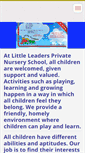 Mobile Screenshot of littleleadersschool.com